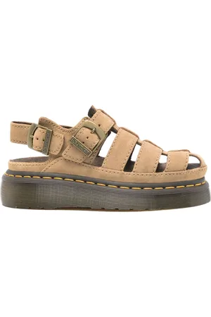Dr. Martens Buty, Kobieta, brązowy, 39 EU, Beżowe Sandały z Designem Klatki