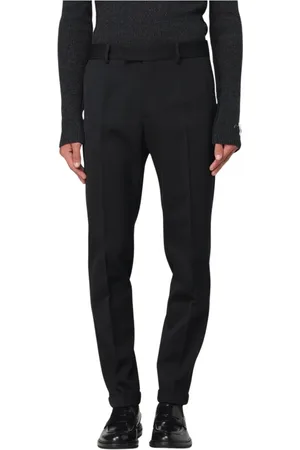 Dolce & Gabbana Spodnie, Mężczyzna, Czarny, M, Eleganckie Czarne Spodnie