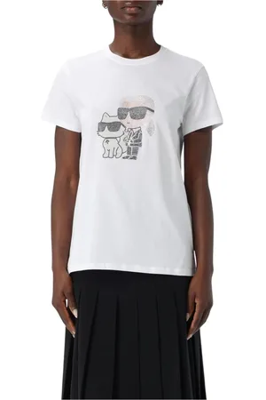 Karl Lagerfeld Koszulki, Kobieta, Biały, L, Choupette T-shirt