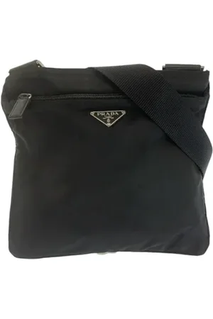 Prada Pre-owned, Kobieta, Czarny, ONE SIZE, Pre-owned Canvas shoulder-bags