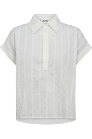 Co`Couture Bluzki, Kobieta, Biały, M, Bawełna, Kobiecy Top Biały