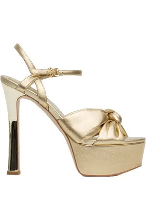 Michael Kors Buty, Kobieta, Beżowy, 36 EU, Skóra, Skórzane sandały wsuwane z odkrytymi palcami