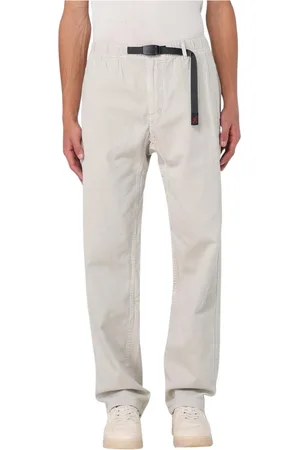 Gramicci Spodnie, Mężczyzna, Beżowy, S, Luźne Spodnie Tapered Fit Outdoor