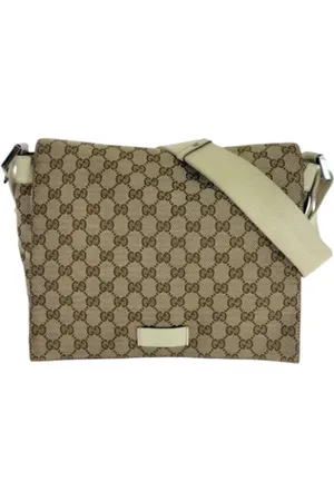 Gucci Pre-owned, Kobieta, Beżowy, ONE SIZE, Pre-owned Canvas gucci-bags