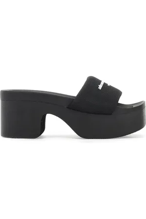 Alexander Wang Buty, Kobieta, Czarny, 38 EU, Nylon, Podwyższone Mules na Platformie
