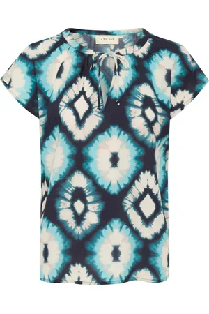 Cream Bluzki, Kobieta, Wielobarwność, 2XL, Aqua Tie Dye Bluzka Top
