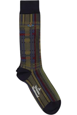 Vivienne Westwood Bielizna, Mężczyzna, Wielobarwność, L, Wielokolorowe Skarpetki w Kratę
