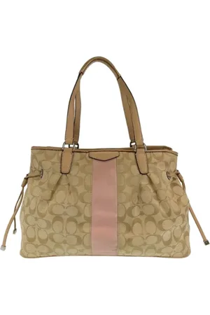 Coach Pre-owned, Kobieta, Beżowy, ONE SIZE, Pre-owned Canvas handbags