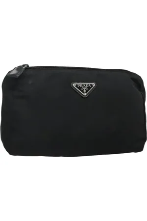 Prada Pre-owned, Kobieta, Czarny, ONE SIZE, Nylon, Pre-owned Nylon pouches