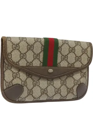 Gucci Pre-owned, Kobieta, Beżowy, ONE SIZE, Skóra, Pre-owned Leather gucci-bags