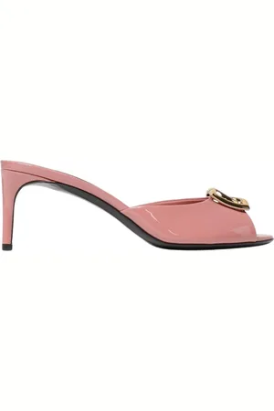 Dolce & Gabbana Buty, Kobieta, Różowy, 36 EU, Różowe Lakierowane Szpilki Sandały