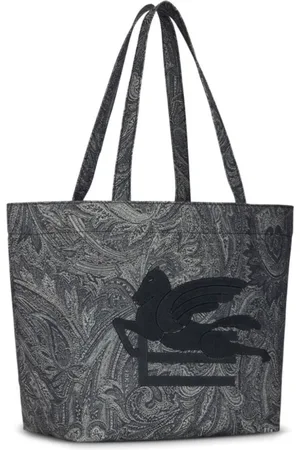 Etro Torebki, Kobieta, Szary, ONE SIZE, Damska Torba na Ramię Shopping Soft