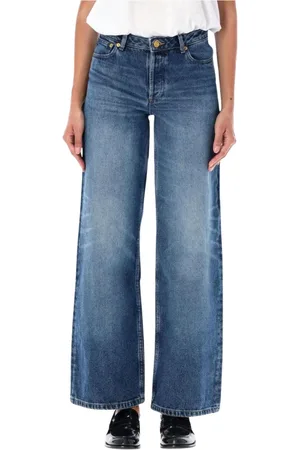 A.P.C. Jeansy, Kobieta, Niebieski, W28, Denim, Klasyczne Indigo Jeansyy z Szerokimi Nogawkami