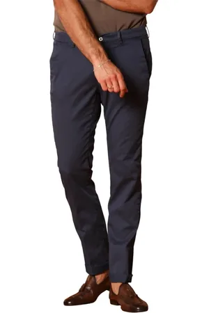 Masons Spodnie, Mężczyzna, Niebieski, XS, Bawełna, Eleganckie Granatowe Spodnie Chino Slim Fit