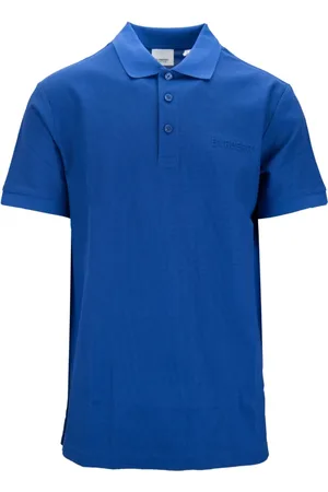 Burberry Koszulki, Mężczyzna, Niebieski, 2XL, Męski Polo z Guzikami