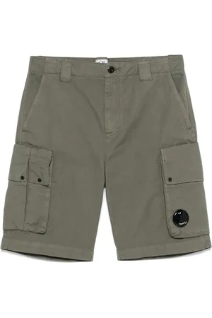 C.P. Company Szorty, Mężczyzna, Zielony, M, Cargo Bermuda Shorts z ukrytym zamkiem