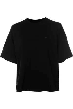 Carhartt Koszulki, Kobieta, Czarny, S, Bawełna, Krótki Prążkowany T-Shirt