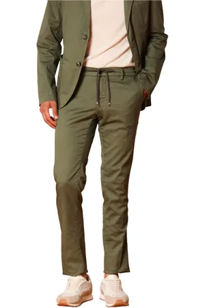 Masons Spodnie, Mężczyzna, Zielony, XL, Bawełna, Zielone Spodnie Jogger z Bawełny i Tencel