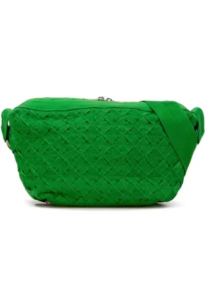Bottega Veneta Pre-owned, Kobieta, Zielony, ONE SIZE, Pre-owned Canvas shoulder-bags