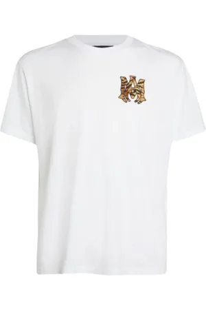 AMIRI Koszulki, Mężczyzna, Biały, 2XL, Chińska koszulka z tygrysem na Nowy Rok