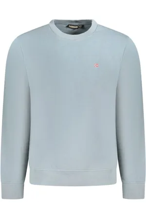 Napapijri Bluzy, Mężczyzna, Szary, S, Sweter z haftowanym logo