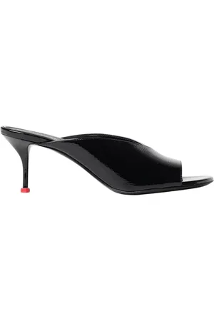 Alexander McQueen Buty, Kobieta, Czarny, 38 EU, Czarne Lakierowane Obcasy Mules