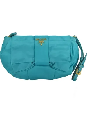 Prada Pre-owned, Kobieta, Niebieski, ONE SIZE, Nylon, Pre-owned Nylon prada-bags