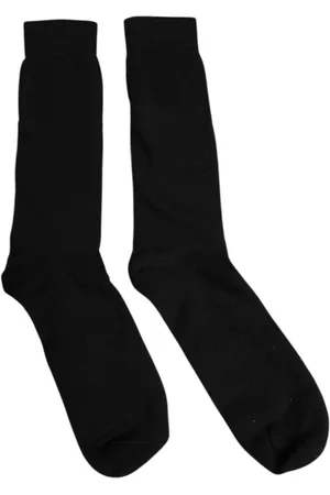 Dolce & Gabbana Bielizna, Mężczyzna, Czarny, L, Skarpetki z Logo z Bawełny