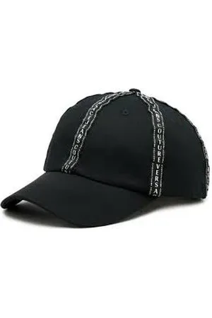VERSACE Akcesoria, unisex, Czarny, ONE SIZE, Czarna Modna Czapka
