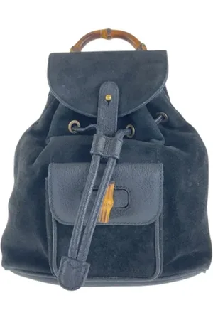 Gucci Pre-owned, Kobieta, Czarny, ONE SIZE, Zamsz, Pre-owned Suede gucci-bags