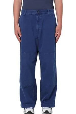 Carhartt Spodnie, Mężczyzna, Niebieski, W33, Spodnie malarskie w luźnym kroju