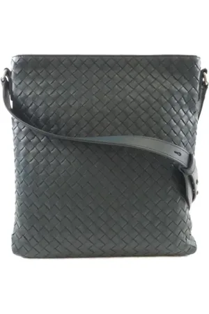 Bottega Veneta Pre-owned, Kobieta, Szary, ONE SIZE, Skóra, Pre-owned skórzane torby na ramię