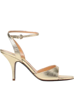 Patrizia Pepe Buty, Kobieta, Żółty, 40 EU, Złote Mid Heel Sandały