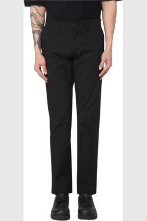 Carhartt Spodnie, Mężczyzna, Czarny, W30, Czarne Spodnie Cargo z Wieloma Kieszeniami