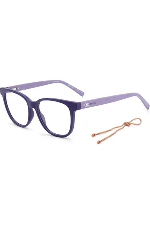 M Missoni Akcesoria, Kobieta, Fioletowy, ONE SIZE, Len, Okulary z polipropylenowych opraw w matowej fiolecie
