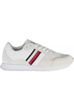 Tommy Hilfiger Buty, Mężczyzna, Biały, 40 EU, Poliester, Poliestrowe Sneakersy