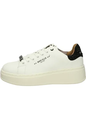 MARC ELLIS Buty, Kobieta, Biały, 38 EU, Eleganckie Sneakersy dla Modnych Osób