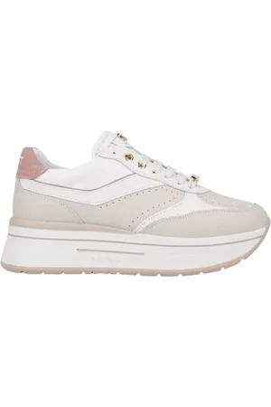 Janet&Janet Buty, Kobieta, Wielobarwność, 39 EU, Platform Sneakers z metalicznymi akcentami