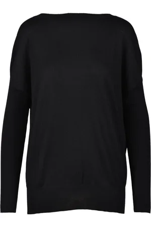 FARFETCH Swetry, Kobieta, Czarny, S, Kaszmir, Jedwabno-Kaszmirowy Sweter
