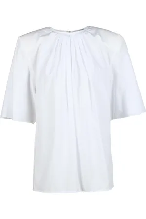 ALEXANDRE VAUTHIER Bluzki, Kobieta, Biały, M, Bawełniana Bluzka