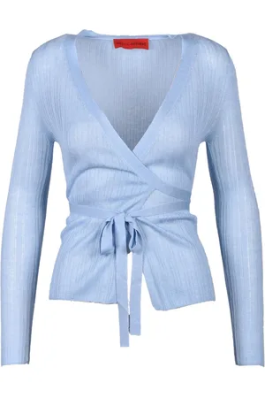FARFETCH Swetry, Kobieta, Niebieski, M, Kaszmir, cardigan