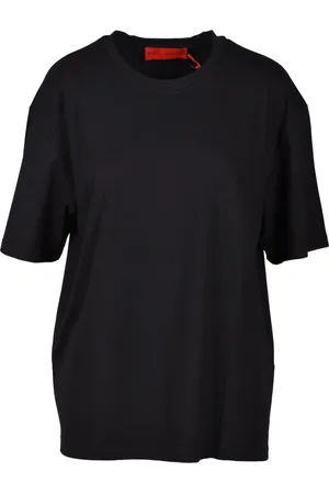 FARFETCH Koszulki, Kobieta, Czarny, S, Miękki T-shirt z bawełny