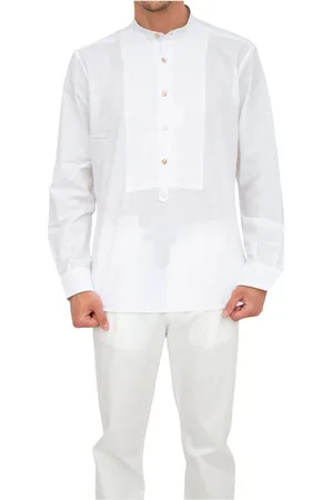 ELEVENTY Bluzy, Mężczyzna, Biały, 3XL, Bawełna, Dandy Shirt Bianco