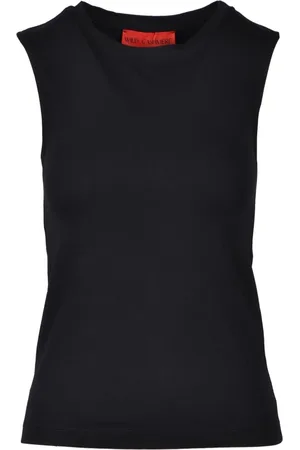 FARFETCH Koszulki, Kobieta, Czarny, S, Miękki T-shirt z bawełny