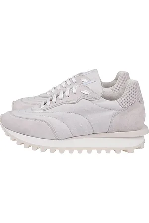 ELEVENTY Buty, Mężczyzna, Szary, 43 EU, Zamsz, Lniane i zamszowe sneakersy