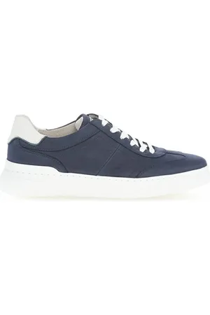 Gabor Buty, Mężczyzna, Niebieski, 45 EU, Skóra, Sznurowane Sneakersy