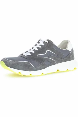 Gabor Buty, Mężczyzna, Szary, 42 EU, Skóra, Szare sznurowane buty