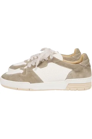 ELEVENTY Buty, Mężczyzna, Zielony, 45 EU, Len, Niskie Zamszowe i Jelenie Sneakersy