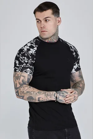 SikSilk Męska Koszulka Czarna XS