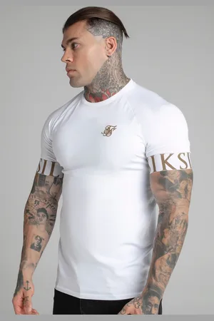 SikSilk Męska Biała Koszulka Techniczna XS